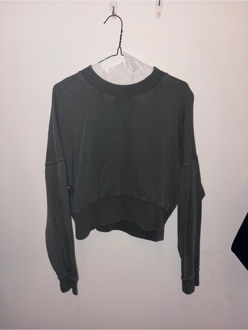 Women’s Washed Olive Crewneck Sweatshirt